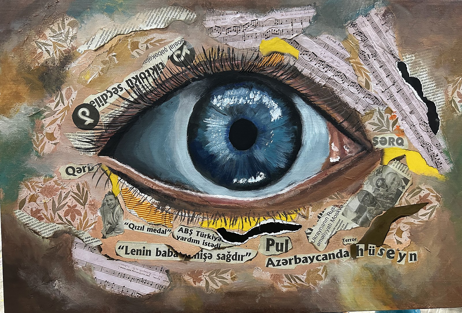 The Eye of Creation, mixed media
